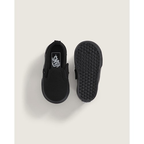 Vans | Toddler Slip-On V Black/Black Shoes