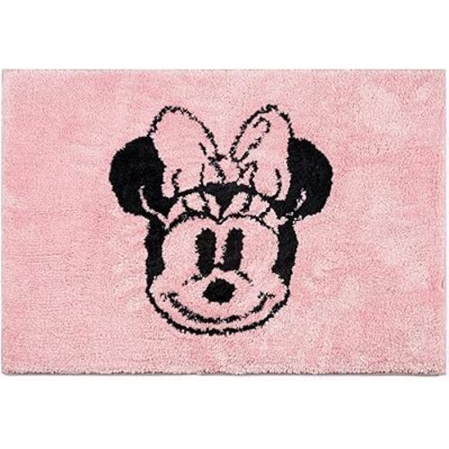 Jay Franco Disney Minnie Mouse Kids Bath Rug - Soft, Non-Slip, Machine Washable, Pink Bathroom Mat 20 x 30