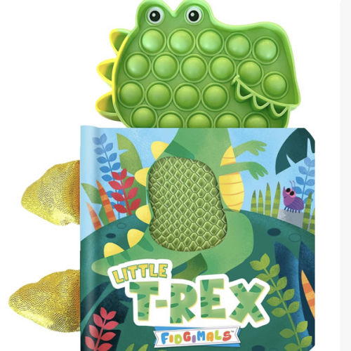 Fidgimals Little T-Rex Dinosaur Baby Book | Educational Children's Books, Sensory Board Book with Character Head, Perfect Sensory Book for Toddlers ... Books with Sensory Fidget Popper Animals)