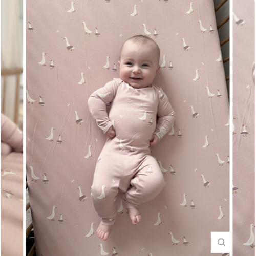 Tutu Goose Blush Pink Convertible Footie Pajama | günamüna