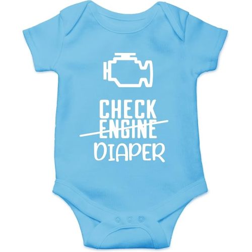 CBTwear Check Engine Funny Baby Bodysuit Infant Outfit