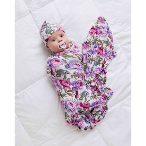 Blooming Peotential Swaddle & Beanie Set