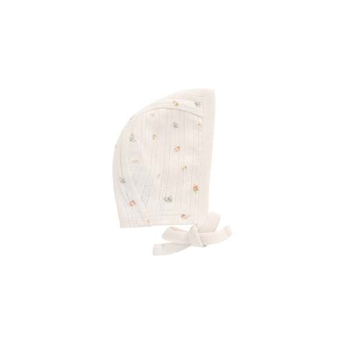 Organic Cotton Pointelle Bonnet - Sweet Magnolia Simple