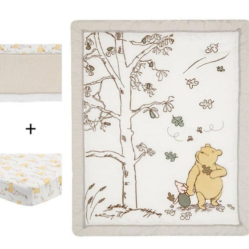 Storytime Pooh 3 Piece Crib Set