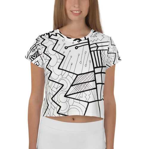 Pop Heart Crop T Shirt