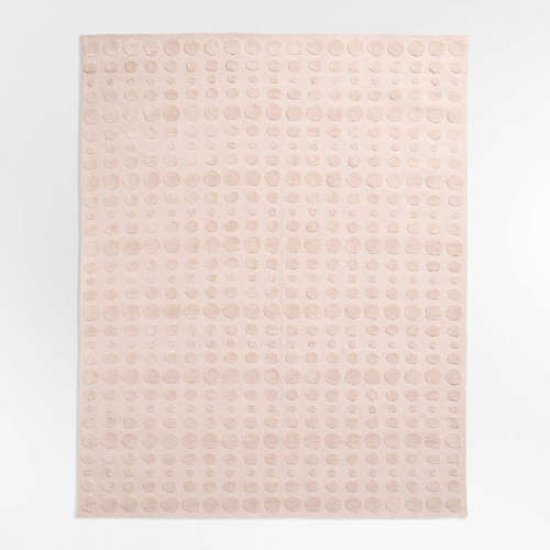Geo Dotty Shell Pink Performance Kids Area Rug 5'x8'