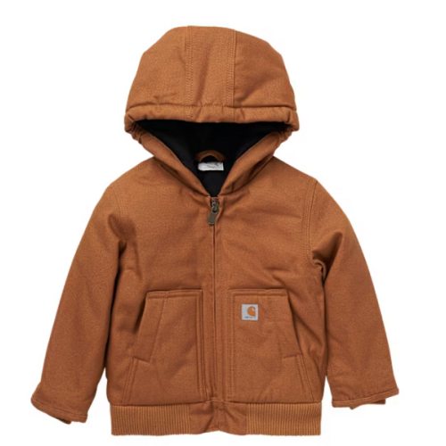Carhartt Canvas Insulated Hooded Active Jacket for Babies or Toddlers