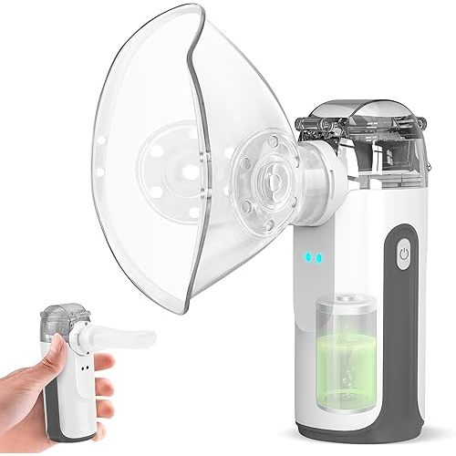 Portable Nebulizer - Mini Nebulizer Machine,Handheld Nebulizer for Breathing Problems,Nebulizer for Travel and Household Use with 1 Set Accessories