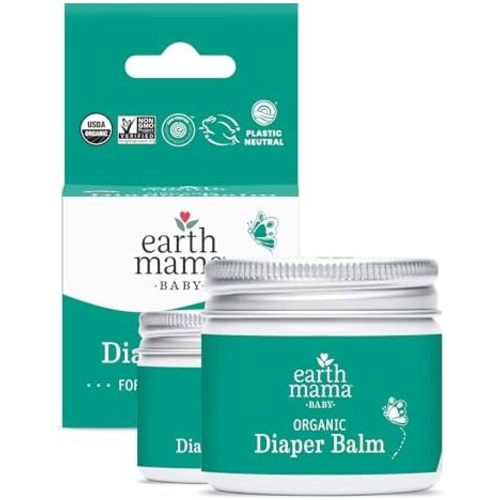 Earth Mama Organic Diaper Balm, Calendula Diaper Cream, 2 fl oz (2 Pack)