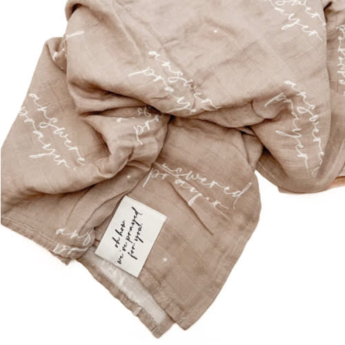 Answered Prayer Swaddle Blanket – OUR HOUSE ABOVE