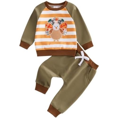 BemeyourBBs Toddler Baby Boy Fall Winter Clothes Funny Letter Long Sleeve Sweatshirt and Pants Set 2 Piece Sweatsuit Outfit