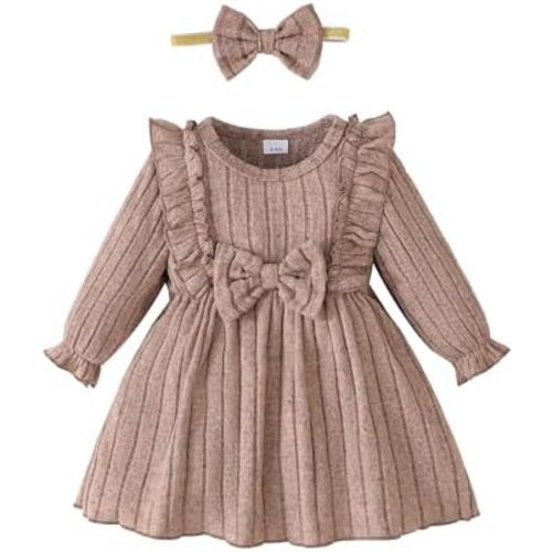 Mioglrie Baby Girl Dress Toddler Girls' Dresses 3 6 9 12 18 24 Months 2t 3t Girls Clothes Fall Winter Outfits