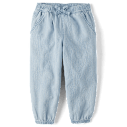 Baby And Toddler Girls Baggy Pull On Jogger Pants - GREEN | The Children's Place
