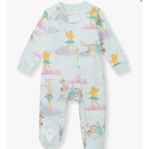 Burt's Bees Baby Girls' Organic Cotton Sleep and Play Footed Pajamas