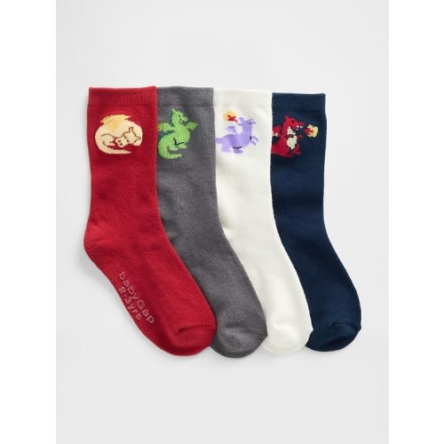 babyGap Dragon Crew Socks (4-Pack)