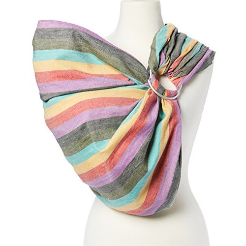 Hip Baby Wrap Ring Sling Baby Carrier for Infants and Toddlers - Beautiful, 100% Soft Cotton Baby Wraps Carrier for Babies 8-35 lbs - Perfect Baby Shower Gifts Moms and Dads - Nursing Cover (Reef)