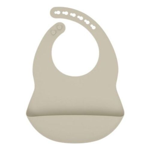 MyKids-USA Baby Solid Color Food Grade Silicone Bibs