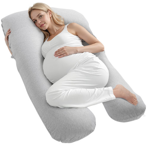 White Noise Pregnancy Pillow U-Shaped Full Body Maternity Pillow Ultra-Soft and Breathable | Wayfair