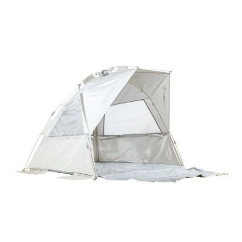 Baby Delight Go With Me Luxe Sun Shelter Travel Playard - Silver White