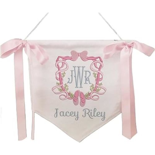 Personalized Embroidered Baby Banner Custom Newborn Welcome Banner on Hospital Perfect for Baby Welcome Party Greetings Newborn Hospital Entrance Decorations (Style 1)