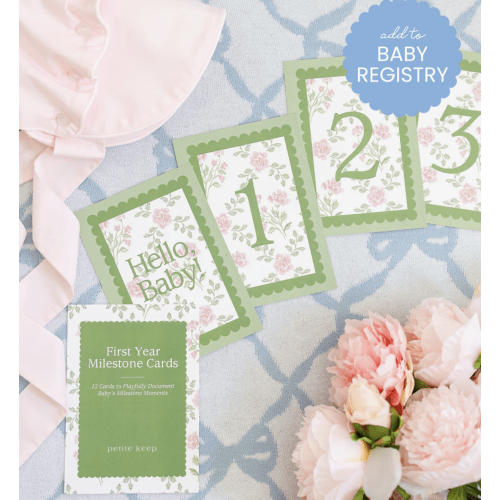 Petite Keep First Year Milestone Cards & Stand - Louisa's Lattice