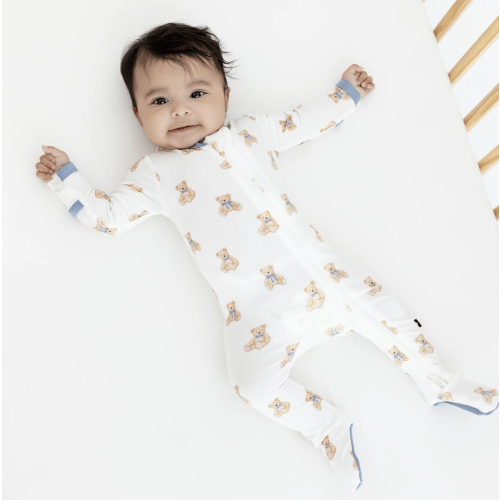Teddy Bear Zippered Footie Pajama | Kyte Baby