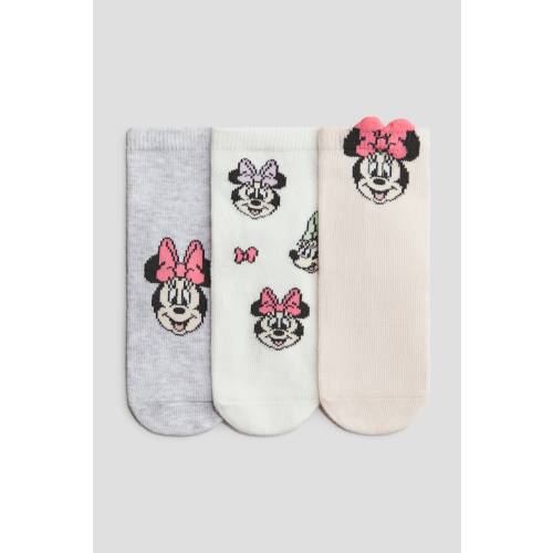3-PACK MOTIF-DETAIL SOCKS