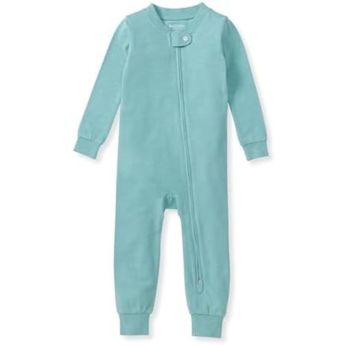 Burt's Bees Baby unisex-baby Honeysoft Pajamas, Footless One-piece Zip-up Pj, Soft Organic Cotton & Lyocell Blend