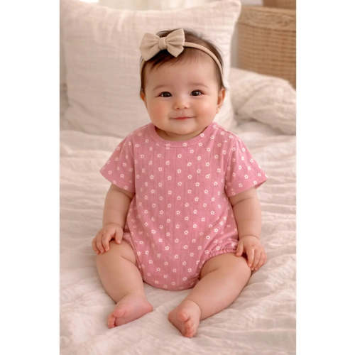 Pink Flower Bubble – Little Josie's