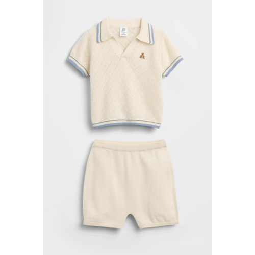 Baby Sweater Polo Outfit Set