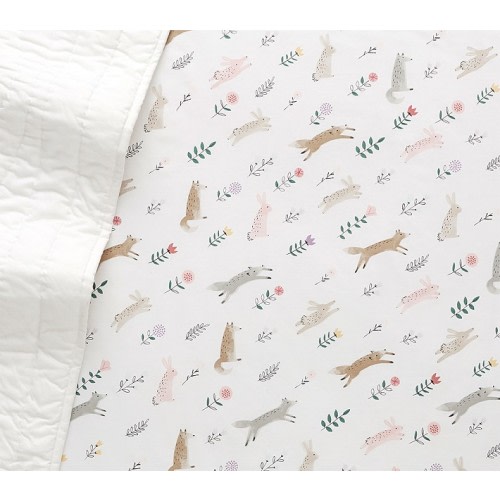 Ramona Organic Cotton Crib Fitted Sheet