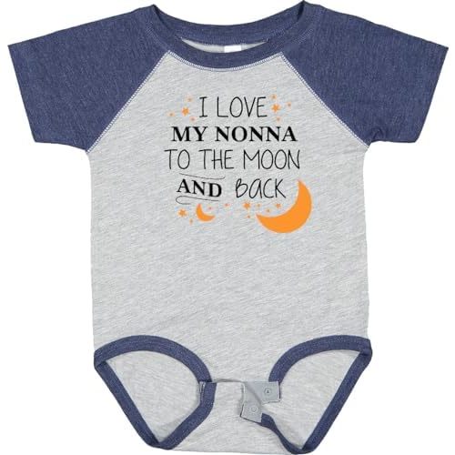 inktastic I Love My Nonna To the Moon and Back Baby Bodysuit
