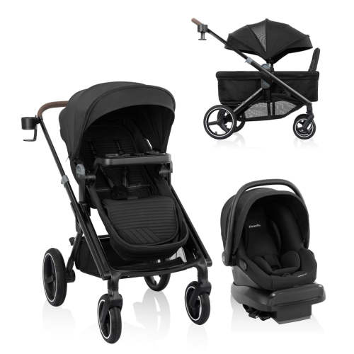 Transformer Stroller to Wagon Travel System Featuring LiteMax NXT Infant Car Seat
