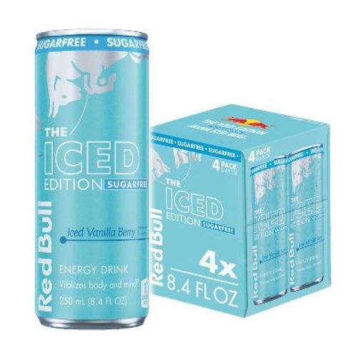 Red Bull Sugar Free Iced Edition - 8.4 fl oz/4pk