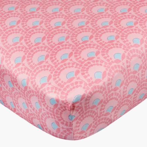 Baby Girls Animal Geo Crib Sheet