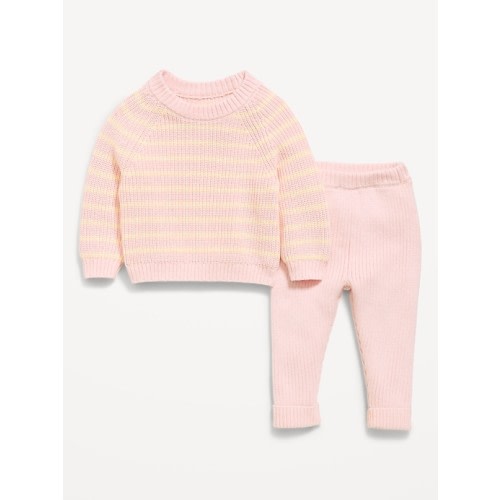 Cozy Ribbed Sweater and Leggings Set for Baby