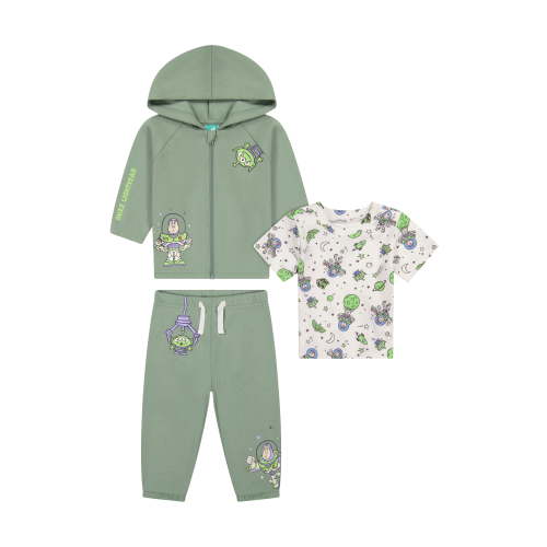 Toy Story Baby Boy 3 Piece Fleece Jogger Set, Sizes 0-24 Months