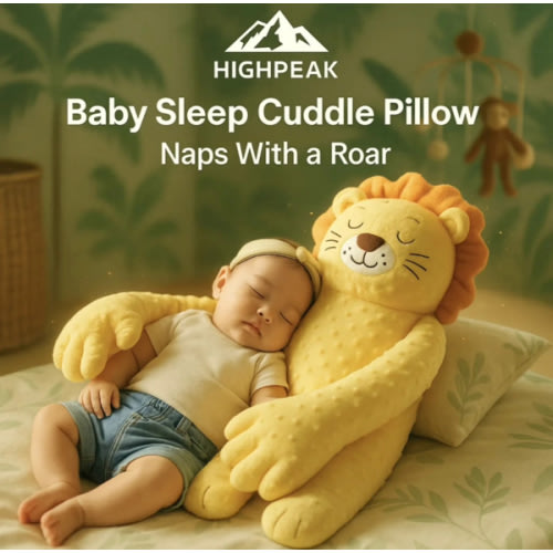 HighPeak Baby Sleep Patting Pillow – Remote Control Plush Soother