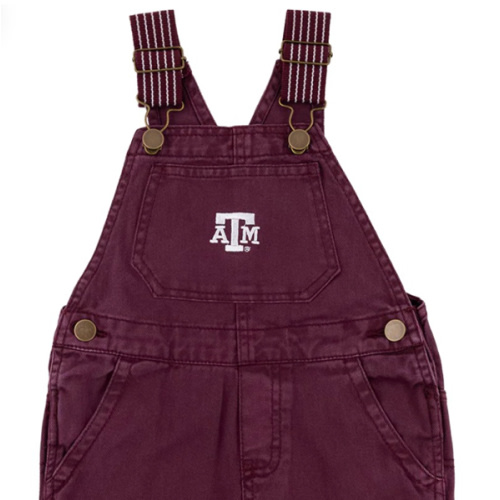 Texas A&M Collegiate Outfitters Toddler Overalls - Maroon