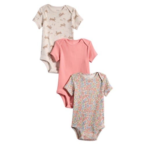 3-Pack Assorted Organic Cotton Bodysuits