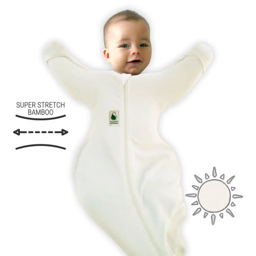 FX (Fetal Flex) Swaddle / Light Weight Bamboo (Super Stretch) / White