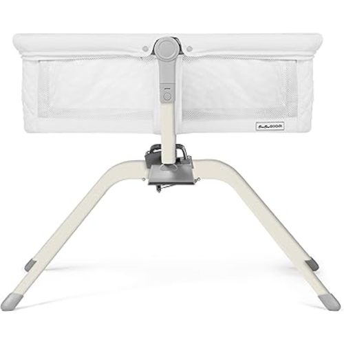 Baby Bassinet with Rocking/Gliding, Portable Bedside Sleeper for Baby with Foam Mattress, Baby Bedside Crib for Newborns and Infants with Carrybag (White)