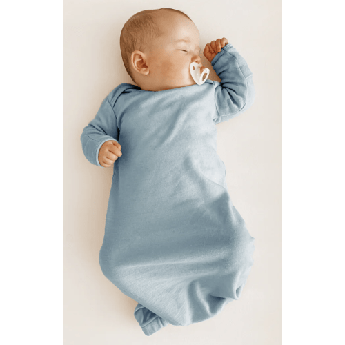 Merino Wool Baby Gown |Natural Merino Wool Baby Sleepwear – Woolino