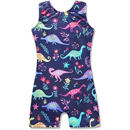 HOZIY Gymnastics Leotards for Girls Unicorn Aurora Rainbow Mermaid Dinosaur Cupcake Sparkle Biketard Toddlers Kids Children