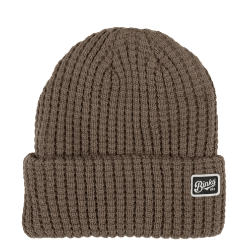 Kids Beanie Waffle Brown