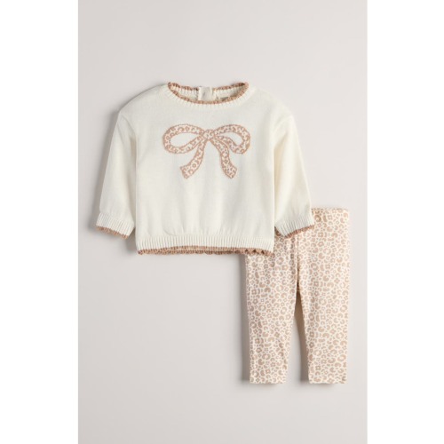 Kids' 2-Piece Pattern Sweater & Leggings Set