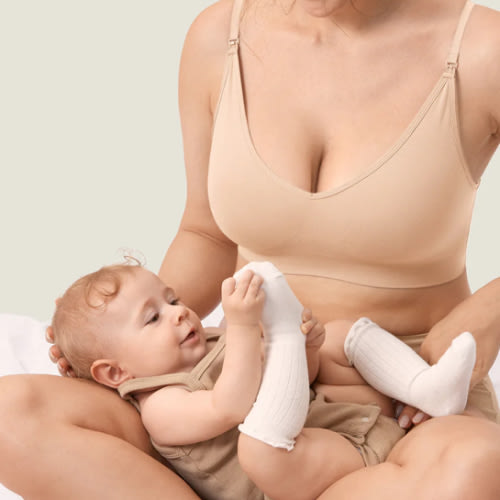 Seamless Soft Knit Nursing Bra