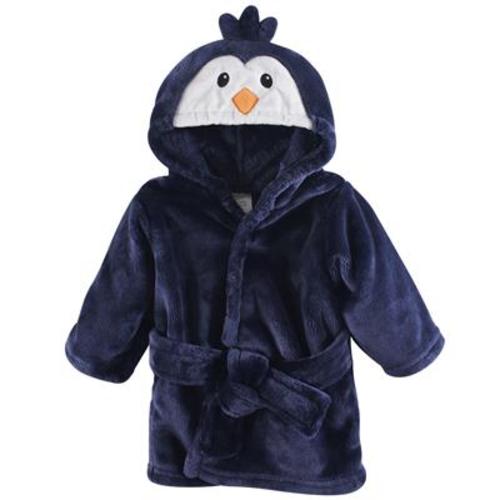 Luvable Friends Baby Boy Plush Bathrobe, Boy Penguin, 0-9 Months - Boy Penguin - 0-9 Months
