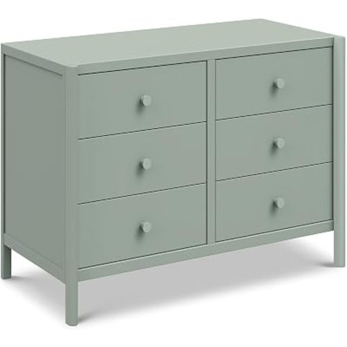 DaVinci Birdie 6-Drawer Baby Dresser, GREENGUARD Gold Certified, Light Sage