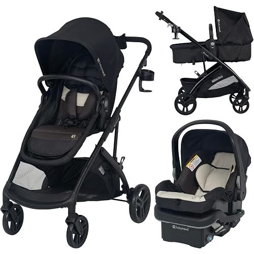 Baby Trend Passport Switch 6-in-1 Modular Travel System, Dash Cocoa